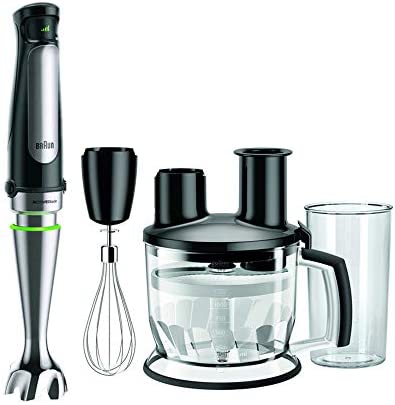 Braun Premium Schwarz Edelstahl Stabmixer "Multiquick 7 Mq 7075X - 1000W Stufenlosregulierbar Küchenmaschine" 1000 W Dynamische Klinge Spritzschutz Extra Mahlklinge Kinder von Baur - Bild 8