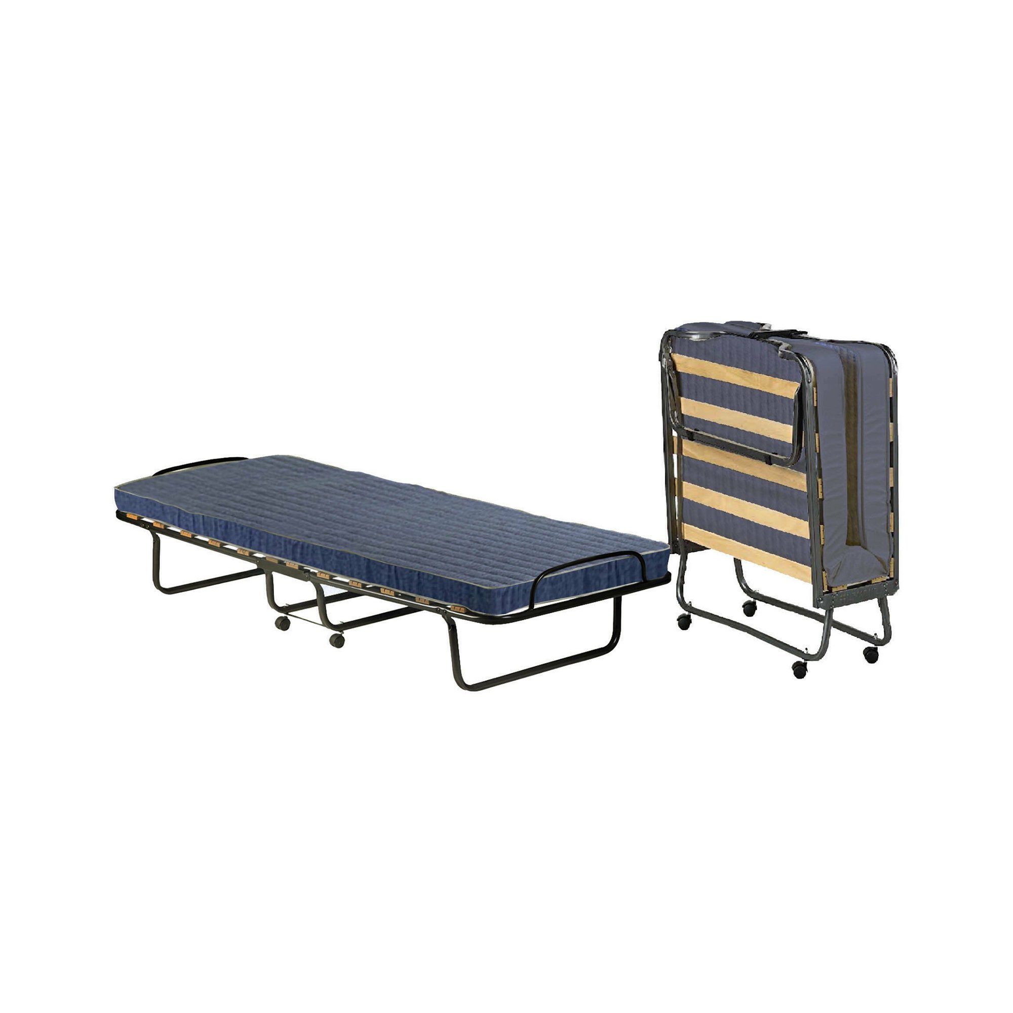 Lit Pliant Daaronso, Lit Pliant Avec Sommier À 12 Lattes, Matelas Inclus, Lit Peu Encombrant, 100% Made In Italy, 80x190h37 Cm, Etui De Protection Sur Demande - Talamo Italia