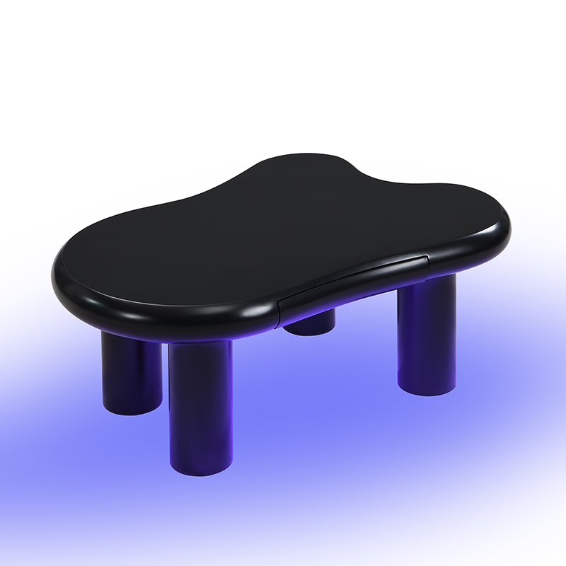 Elvmi Table Basse Avec 1 Tiroir Et Led 16 Couleurs