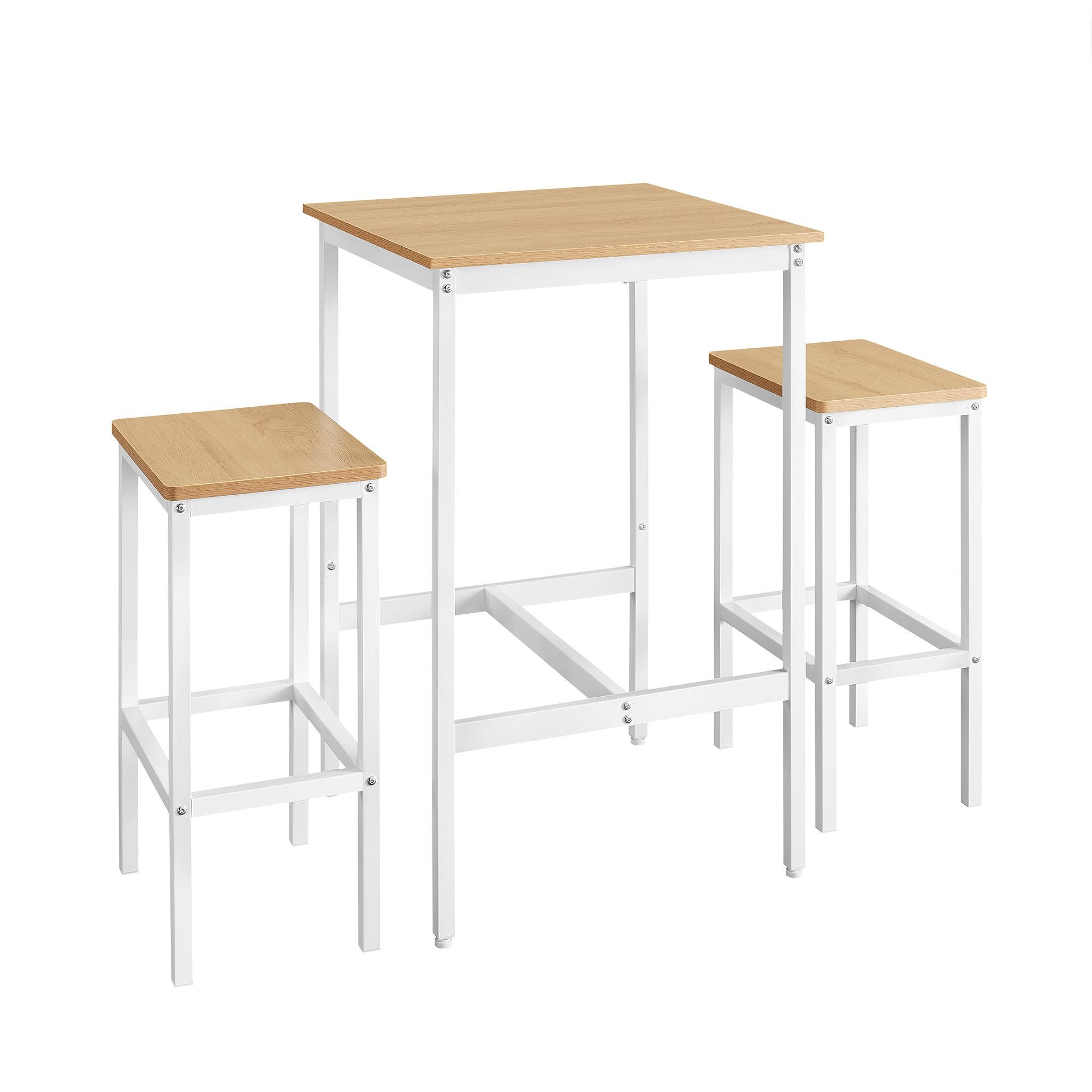 Vasagle - Ensemble Table De Bar Avec Tabourets
