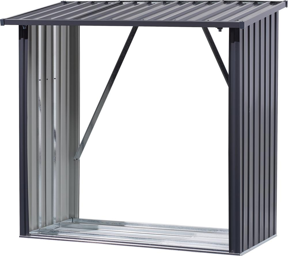 Floraworld Kaminholzregal L Anthrazit  163 X 89  Cm Holzhalter