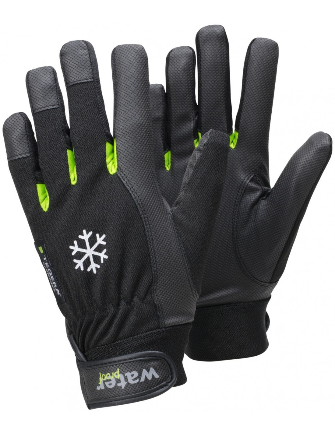 Tegera Schwarz Schutzhandschuhe, Ejendals 517, Workshop Gloves, Black, Green, Adult, Adult, Latex, Polyester, Polyurethane (8) - Bild 3
