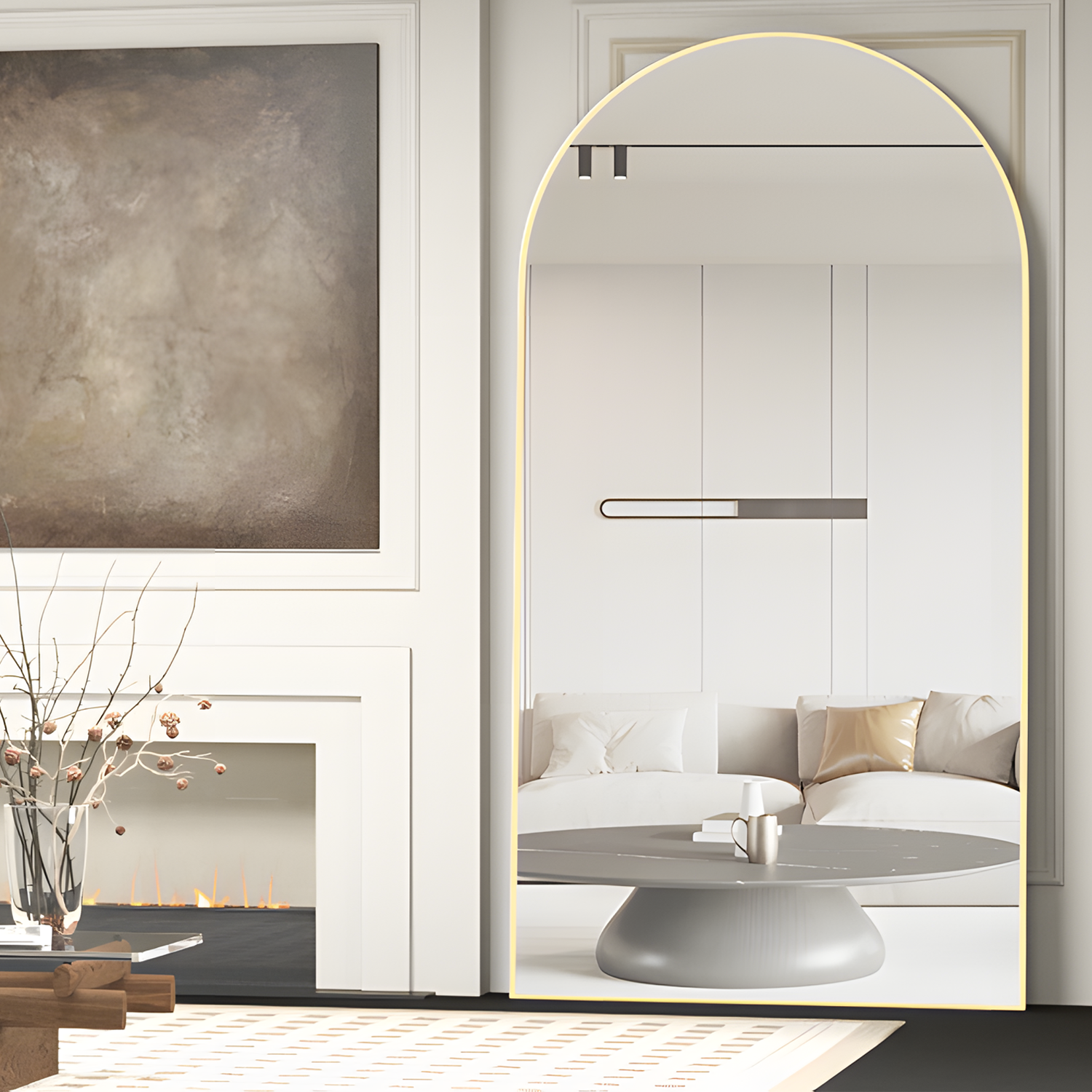 Cassilando - 198 X 96 Cm Miroir Sur Toute La Longueur