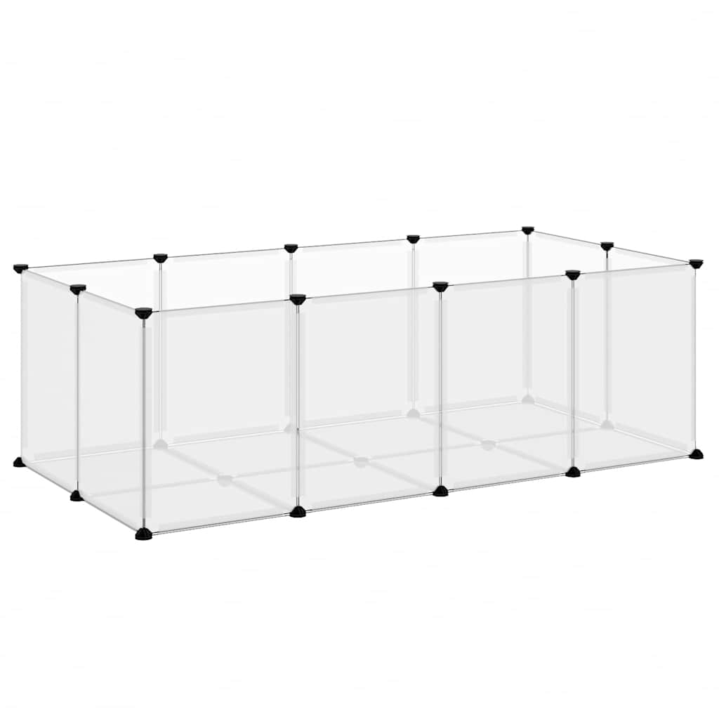 Vidaxl Transparent Kleintierkäfig 144X74x46,5 Cm Pp Und Stahl