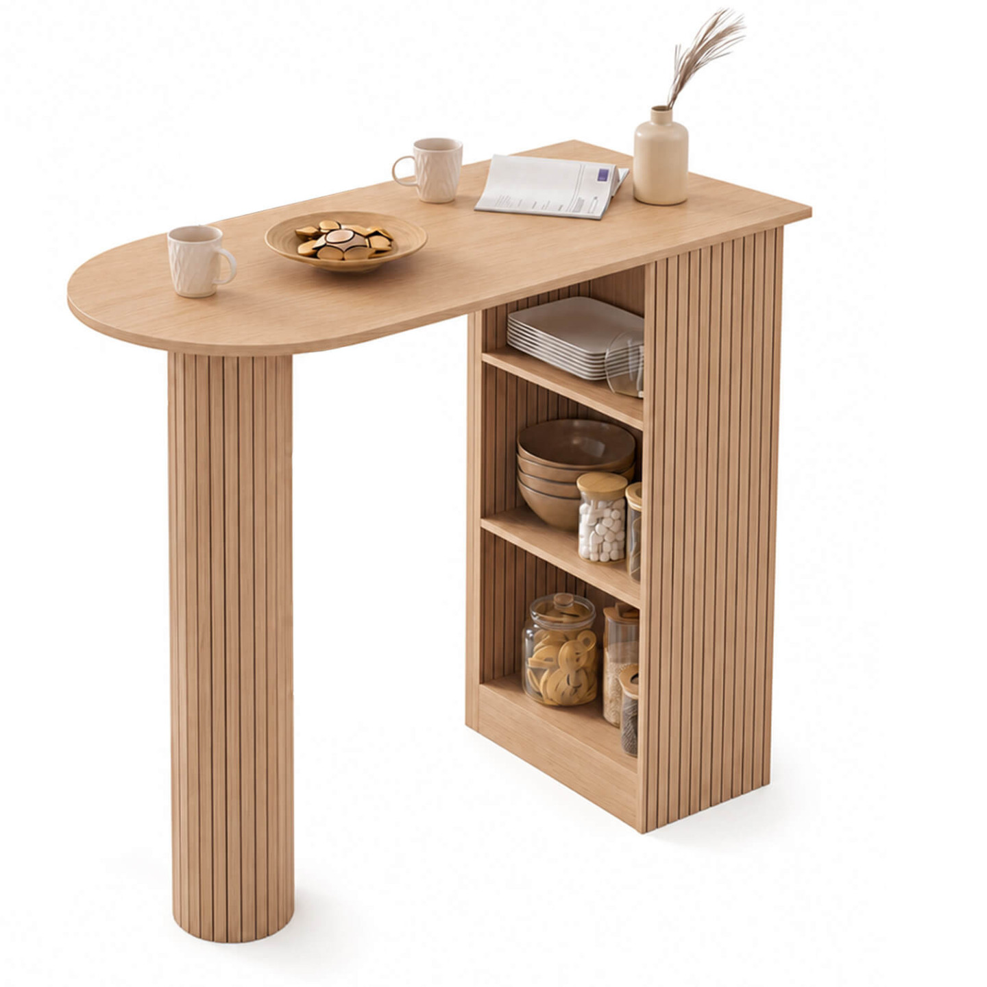 Idmarket – Table De Bar Juliette 2 À 4 Personnes – Longueur 110 Cm X