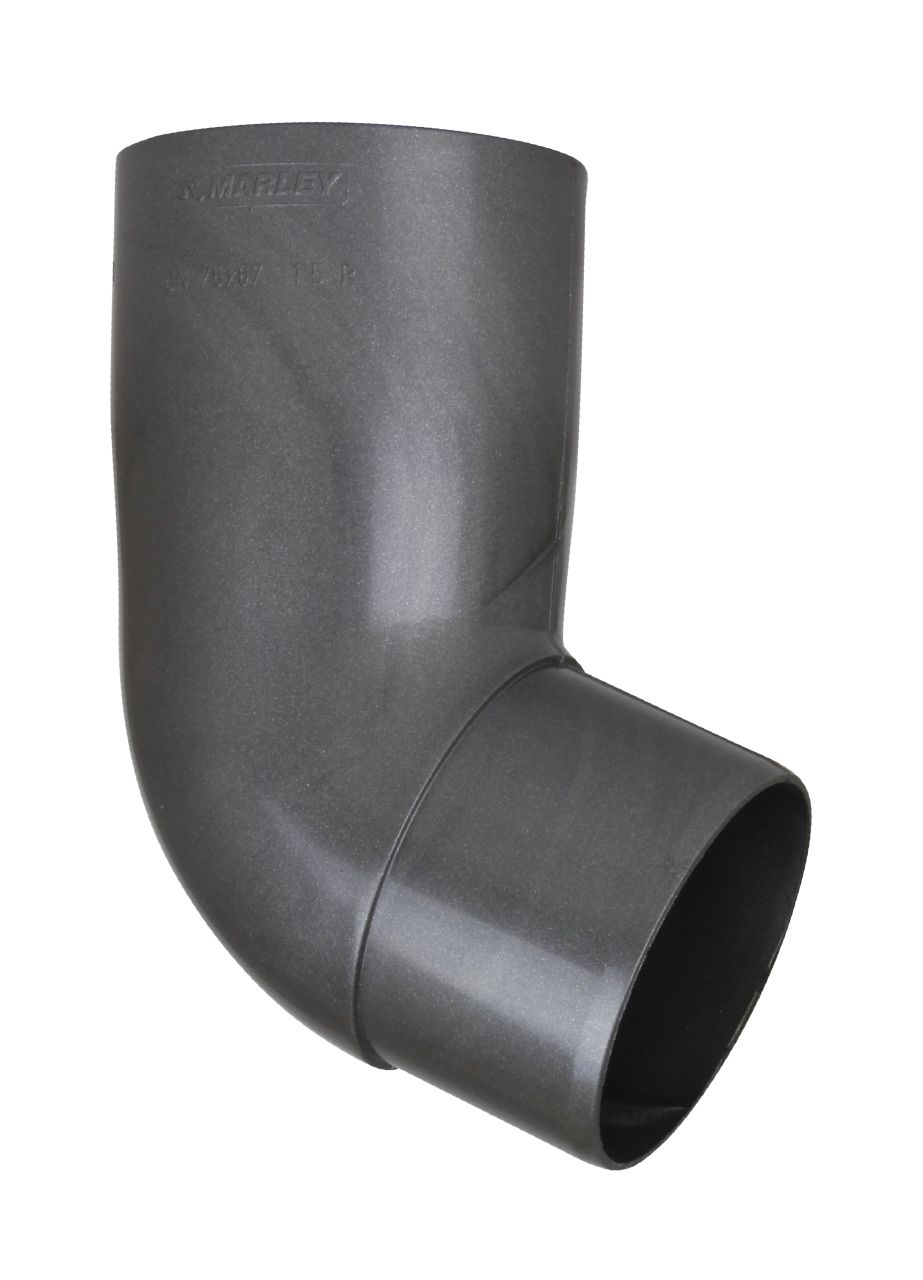 Marley - Rohrbogen Dn 75, 67°, Anthrazit Metallic