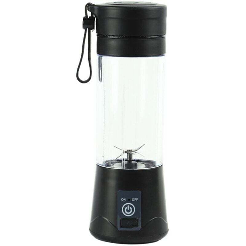 Frullatore Portatile, 380 Ml, Senza Bpa, Mini Frullatore, Frullatore Multifunzione, Caricatore Usb-c - Nero