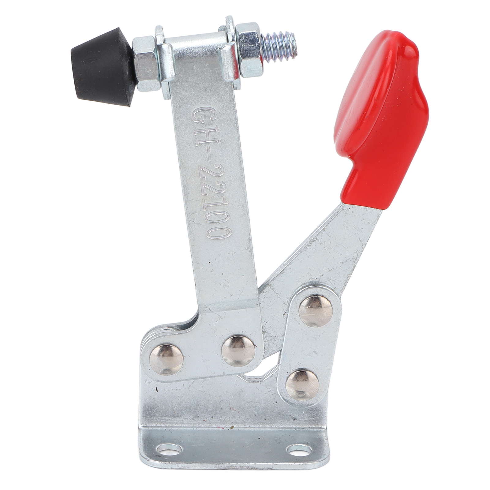Serre-joint à genouillère horizontal à dégagement rapide, force de serrage 68 kg, ouverture 90°, lot de 1