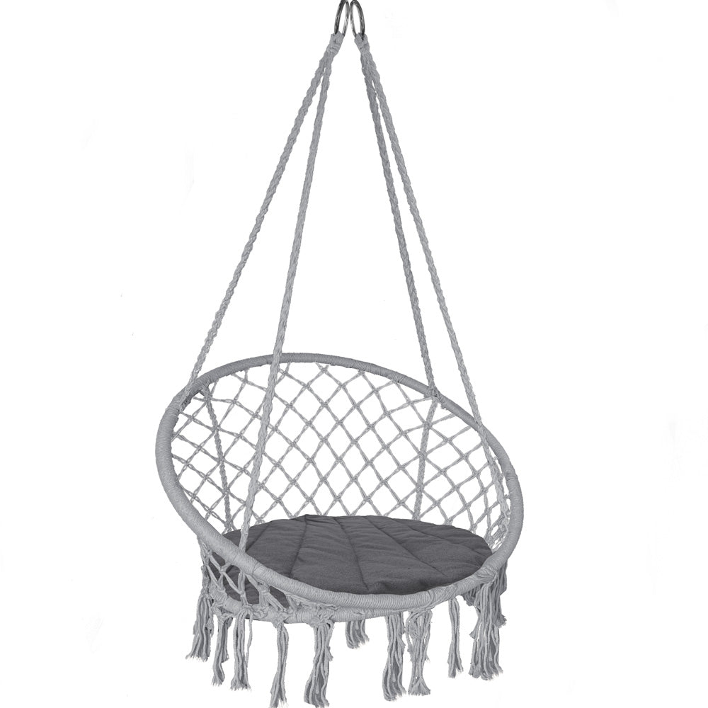 Vounot – Fauteuil Suspendu En Coton Polyester Avec Coussin – Charge Max