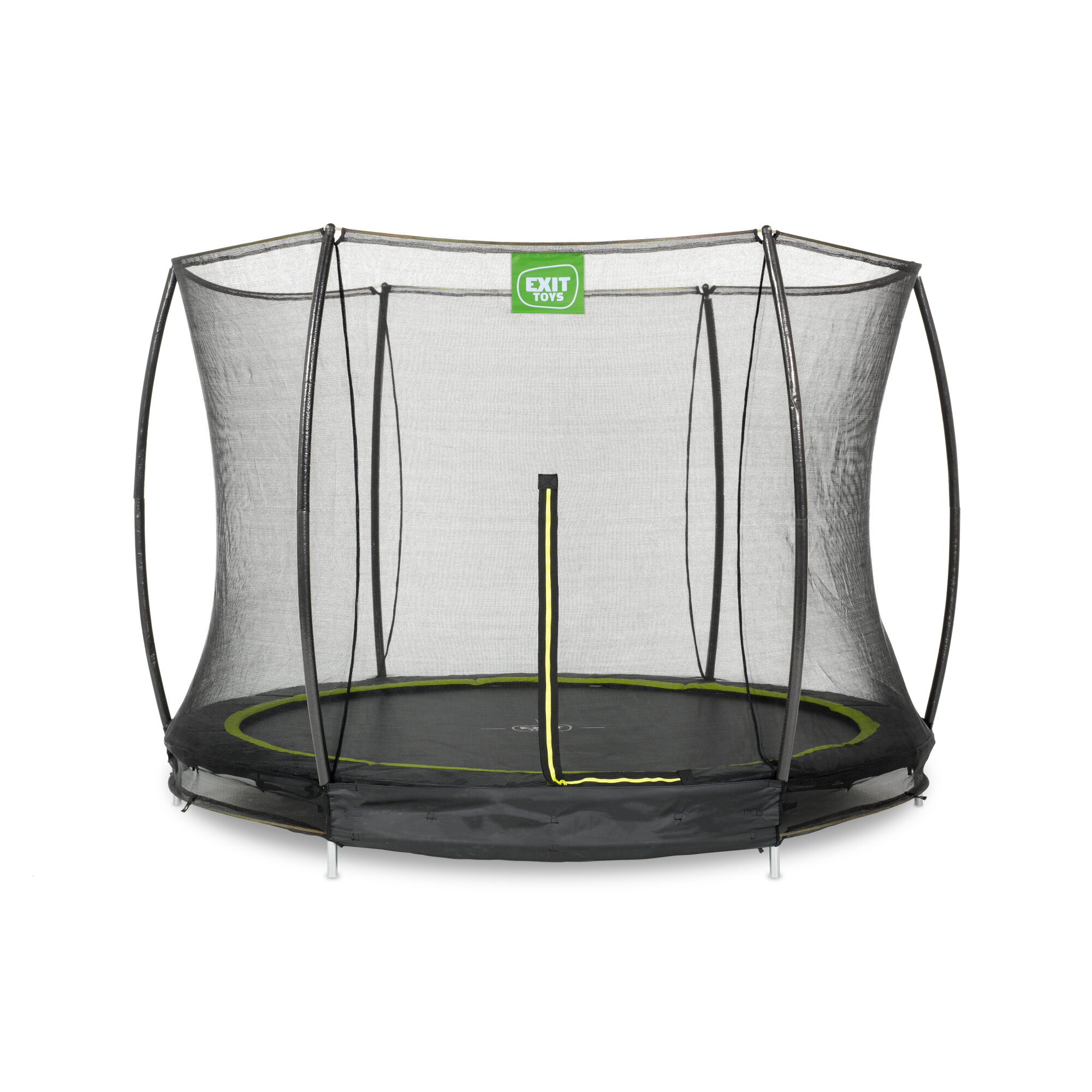 EXIT Toys Silhouette Gartentrampolin rund Ø 244 cm in Schwarz mit Sicherheitsnetz bis 100 kg belastbar - Bild 4