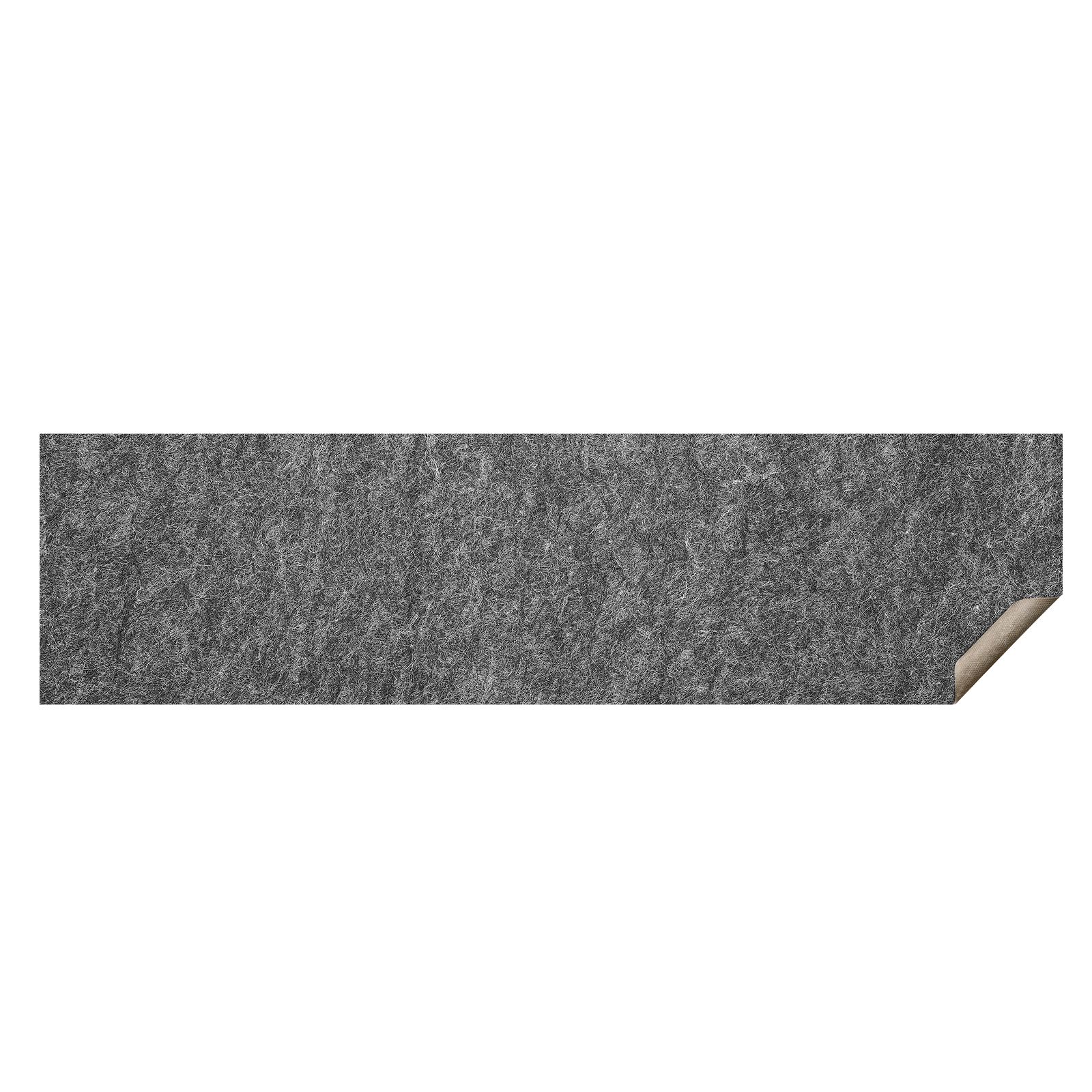 Tapis antidérapant sous-moquette en feutre polyester et latex, 6 mm d'épaisseur, 240 x 200 cm, gris, lot de 1