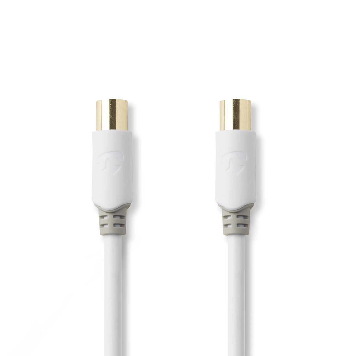 Nedis Koaxial Kabel IEC (Coax) Stecker IEC (Coax) Buchse Vergoldet 75 Ohm Doppelt geschirmt Unisex (75 dB), Antennenkabel - Bild 3