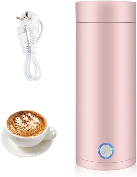 Bollitore Portatile Piccolo, Bollitore Elettrico 3 In 1, Acciaio Inox 304, Bollitore Elettrico, 5 Minuti, Ebollizione Rapida, Bollitore Da Viaggio Per Caffè E Tè - Rosa.