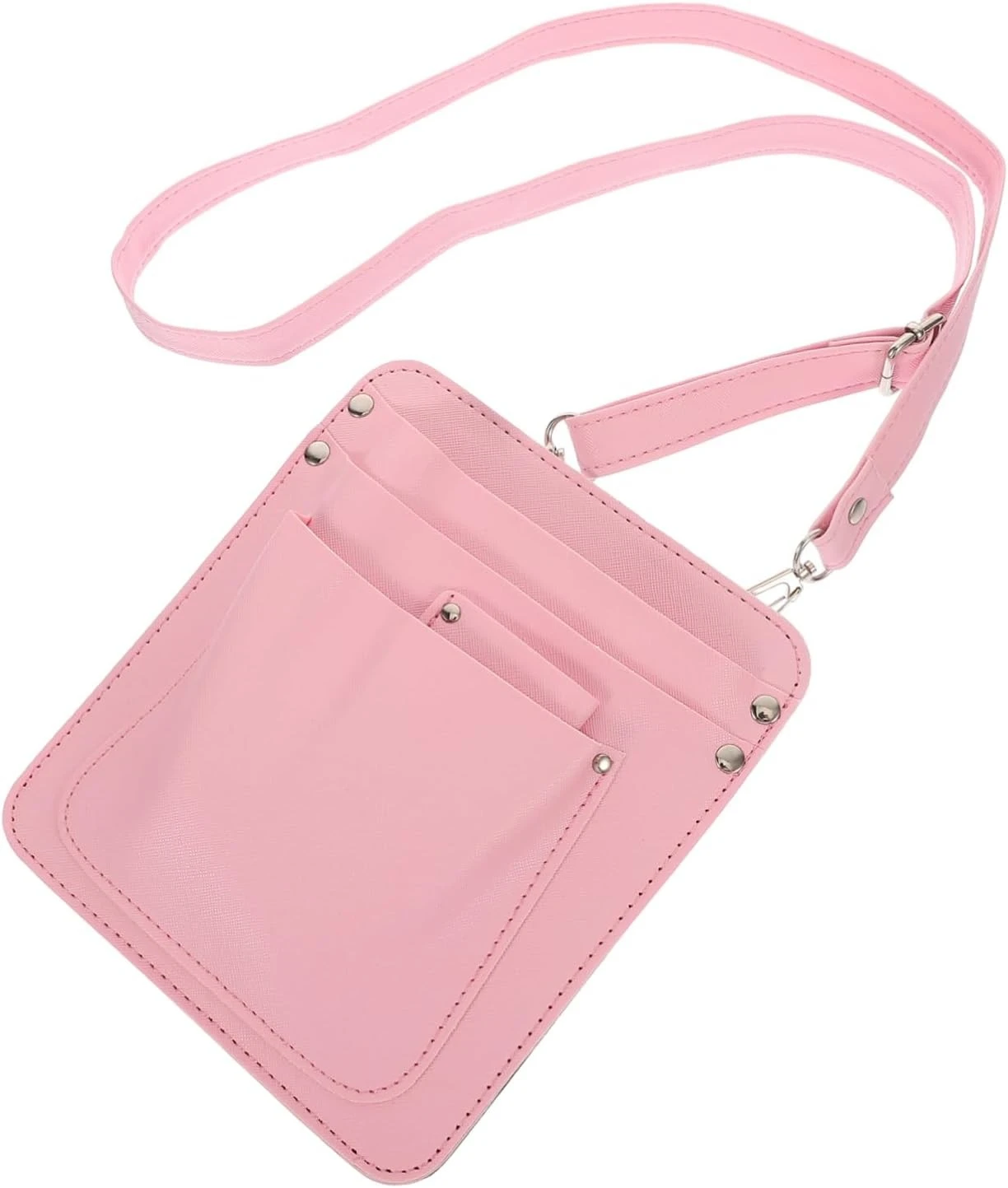Sac à outils de fleuriste avec bandoulière et ceinture ajustable, rose, AQUAFORGE