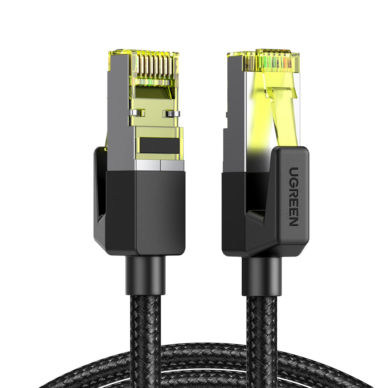 Ugreen Schwarz Ethernet-Patchkabel Rj45 Cat 7 10 Gbit/S 3 M