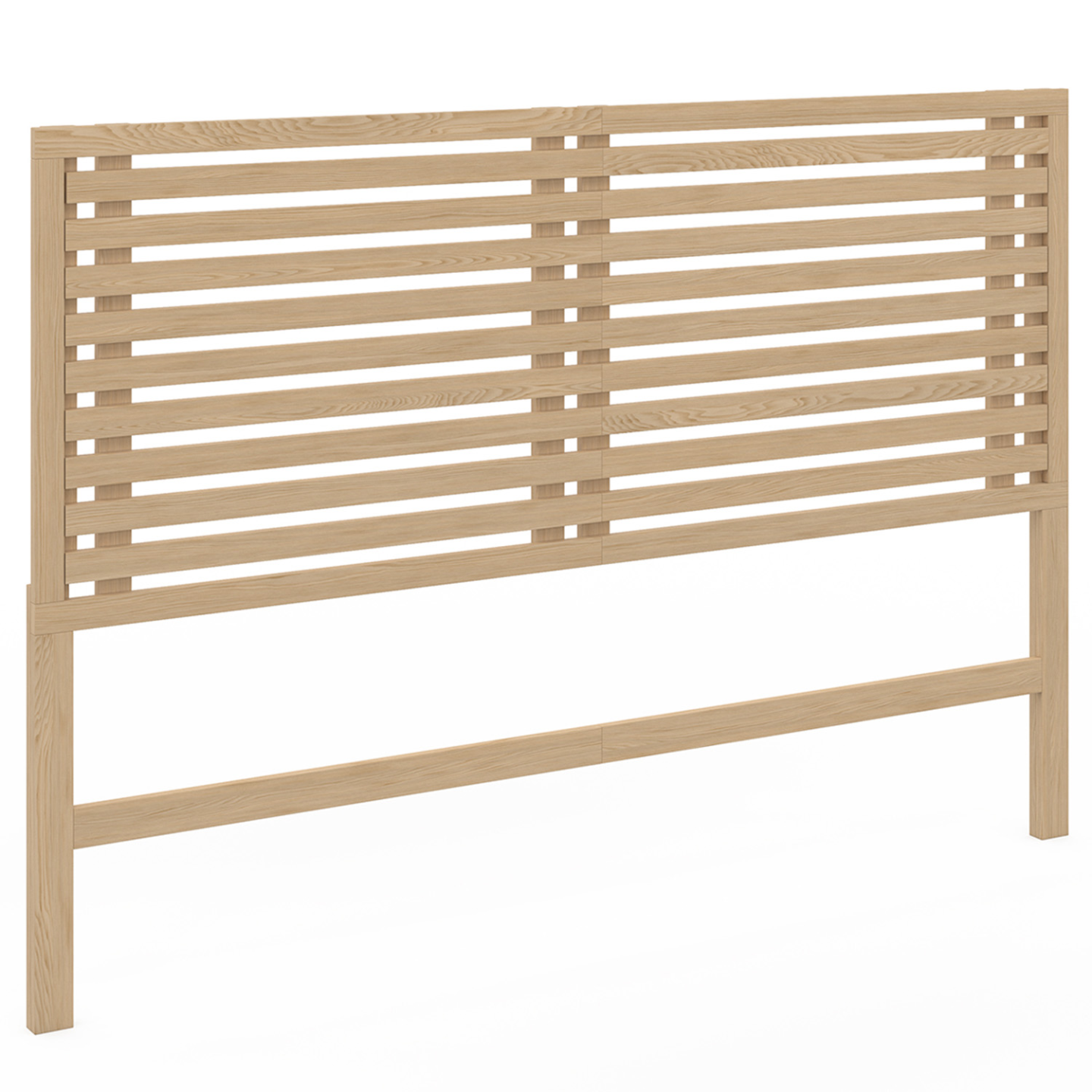 Idmarket - Tête De Lit Sur Pied En Lattes Ava 160 Cm Façon Bois Clair