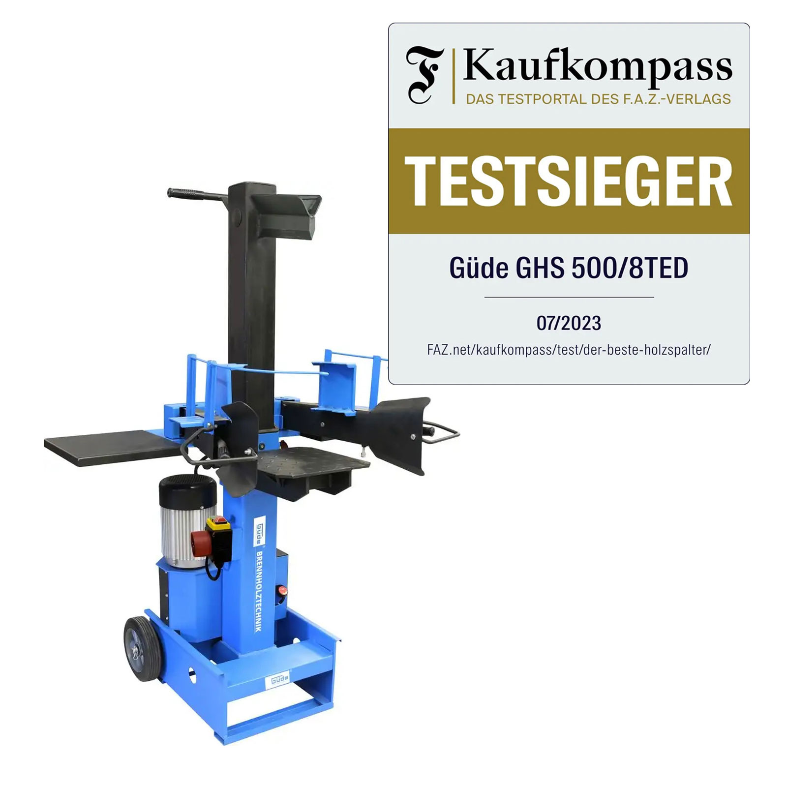 Güde Holzspalter Brennholzspalter 8 tonnen Spalter GHS 500/8TED 400V +10m Kabel - Image 4