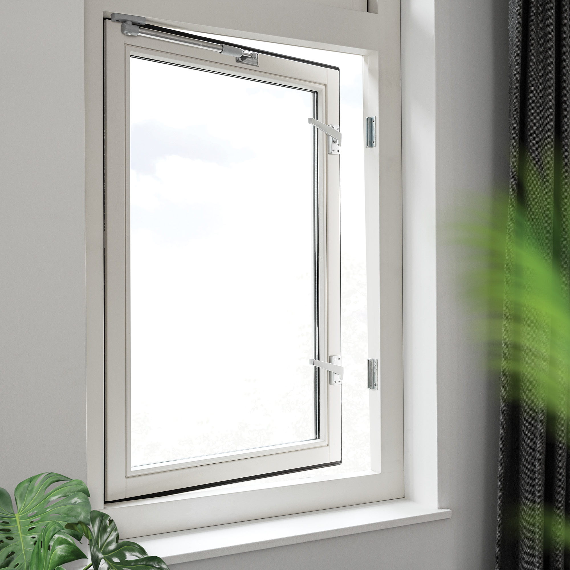 Axa Fensterverriegelung 2 Stück - Modell 3302 - Fenstergriff - Nicht Abschließbar - Links Nach Außen Öffnend - Aluminium