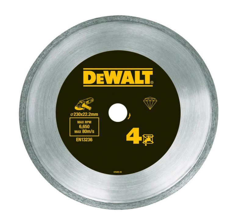 Dewalt Versilbert Diamant-Fliesentrennscheibe, 125 X 22,2 Mm Dt3736