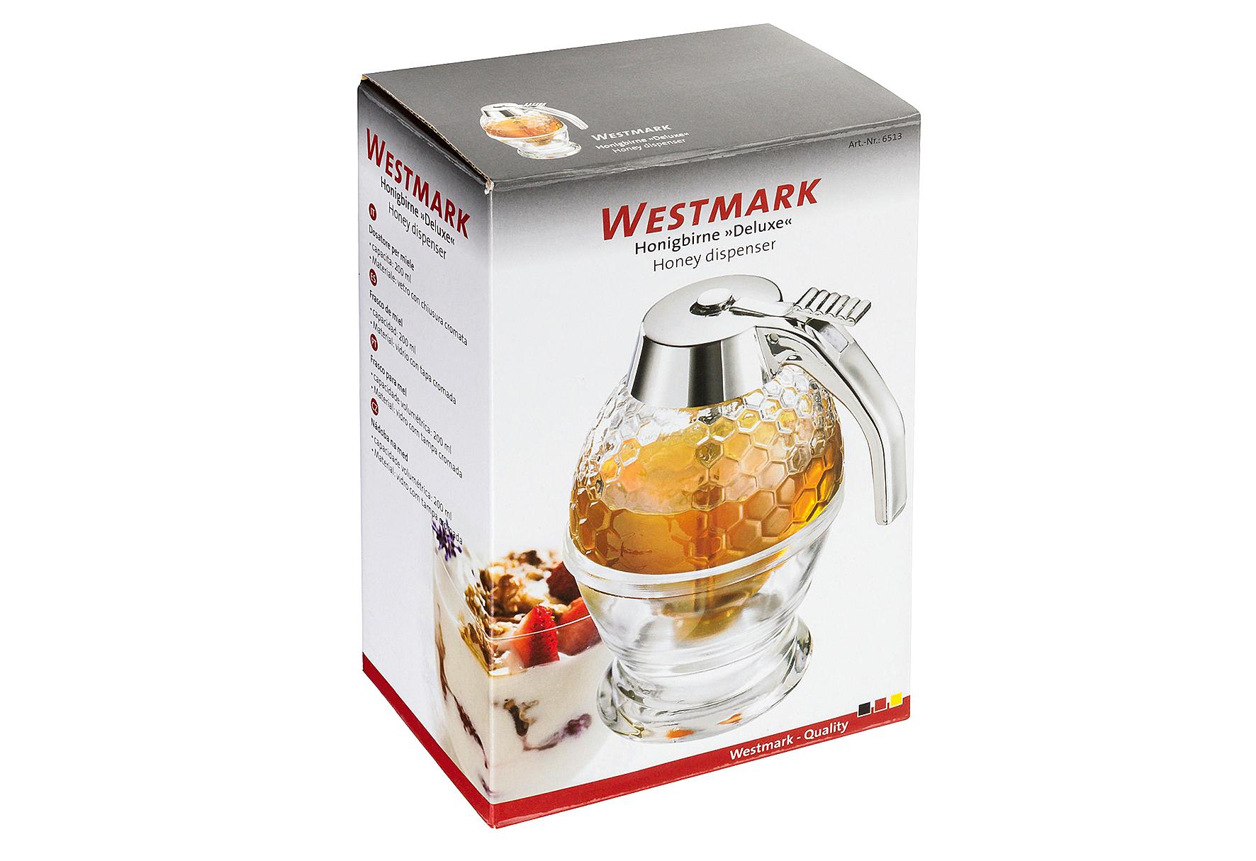 Westmark Honigbirne Deluxe Praktisches Einhand-Bedienprinzip, Glas-Untersatz - Image 5