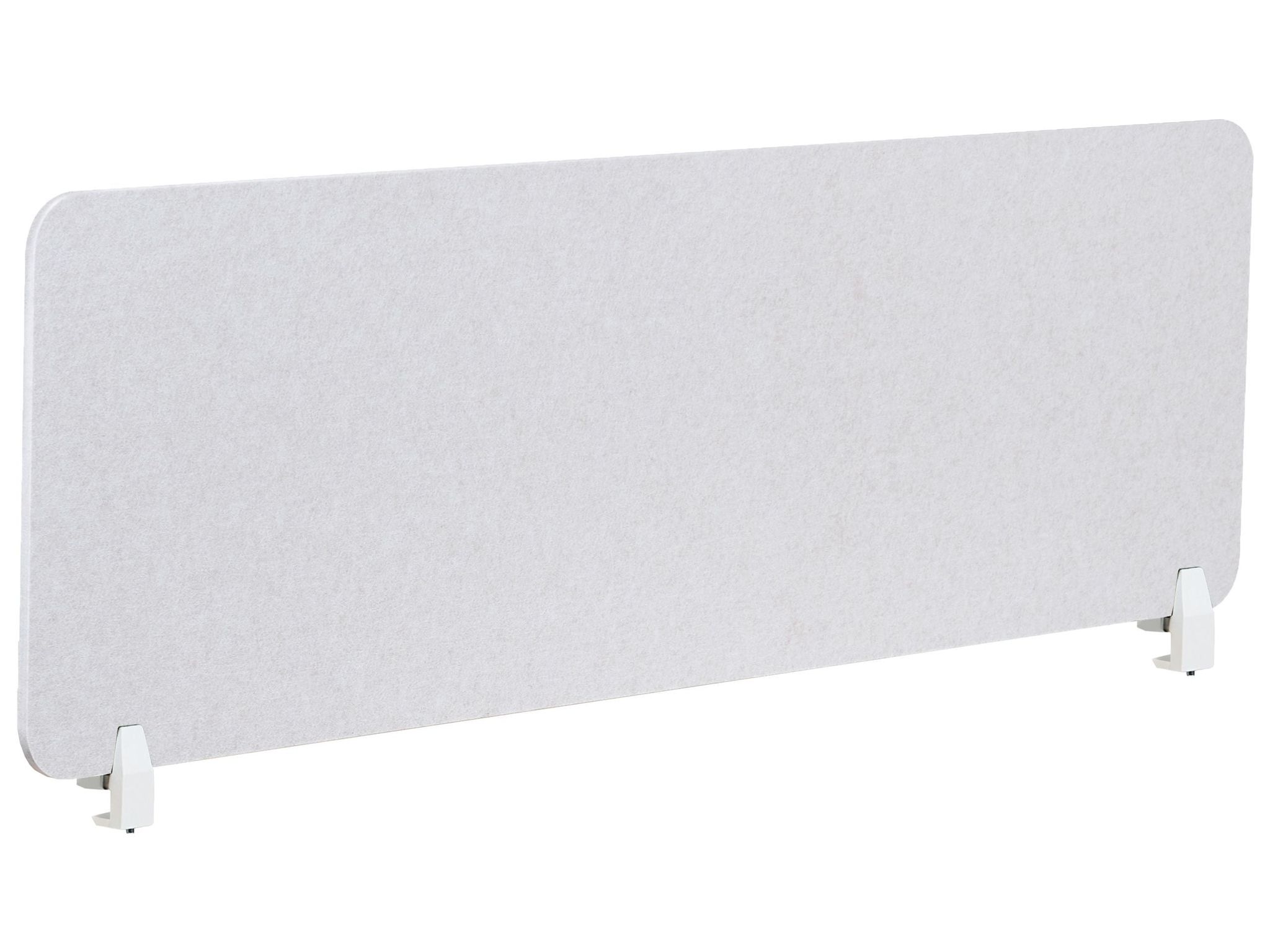 Beliani Desk Screen 160 X 50 Cm Off-white Split