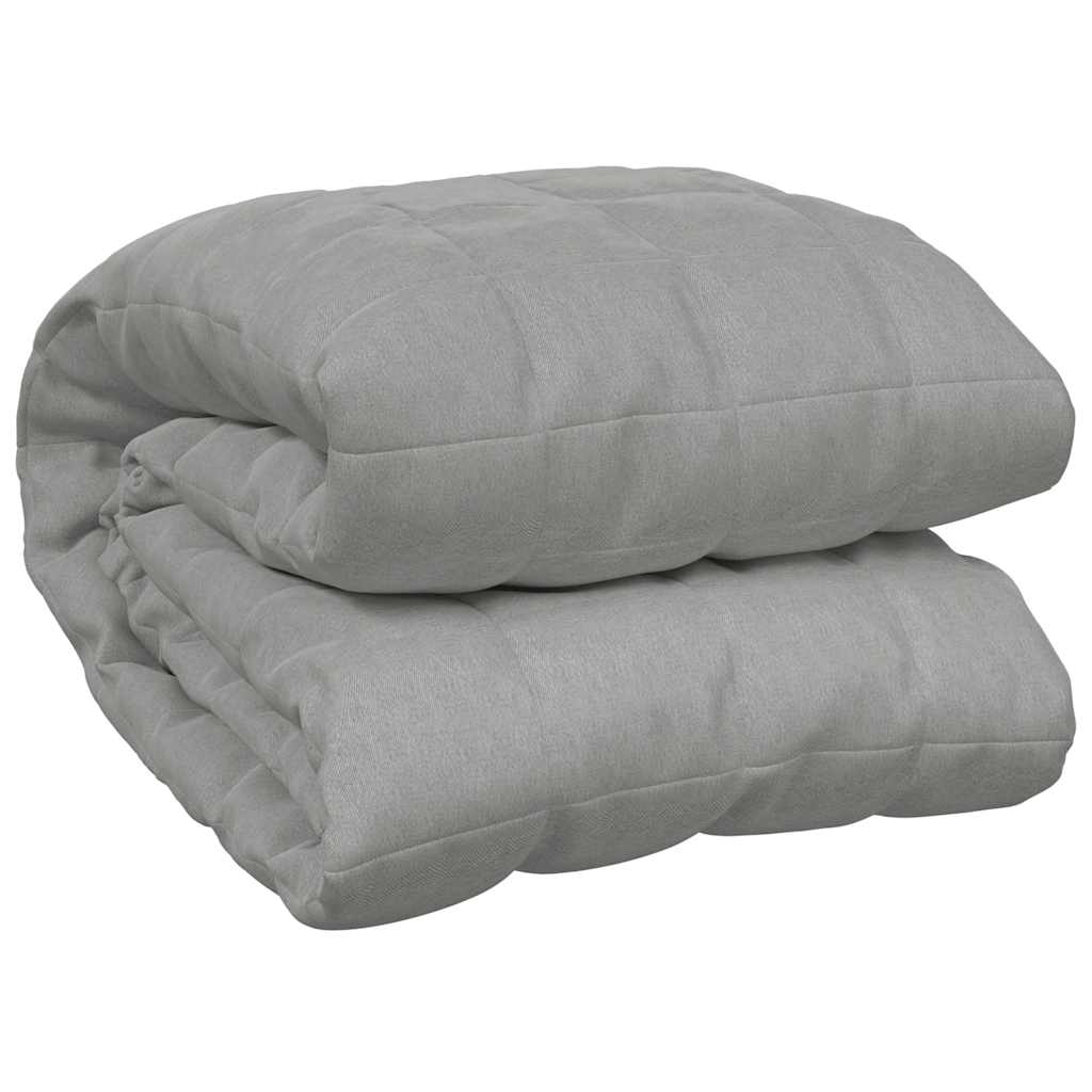 Weighted Blanket Grey 220x260 Cm 15 Kg Fabric Vidaxl