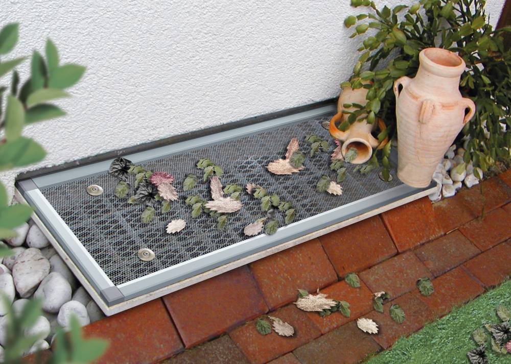Schellenberg Lichtschachtabdeckung Mit Aluminiumrahmen | 55X110 Cm | Insektenschutz Silber Größe 55 X 110 Cm - Image 3