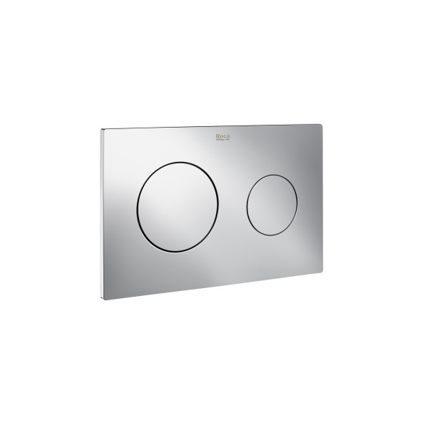 Silber Toilette + Bidet, Przycisk Spłukujący A890189001 / Roca / Pl10 / Przycisk Podwójny Chrom - Image 3