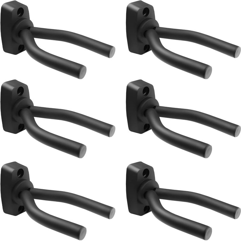 Support mural pour guitare universel, crochet de suspension, lot de 6