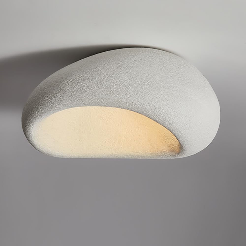 Plafonnier Led Encastré, Polystyrène Haute Densité, Blanc, 30 Cm, Éclairage Tricolore, Culot E27