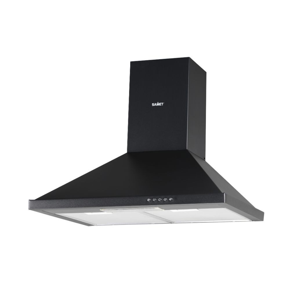 Defibrico - Cappa A Piramide 60 Cm Eolo60 Samet Colore Nero