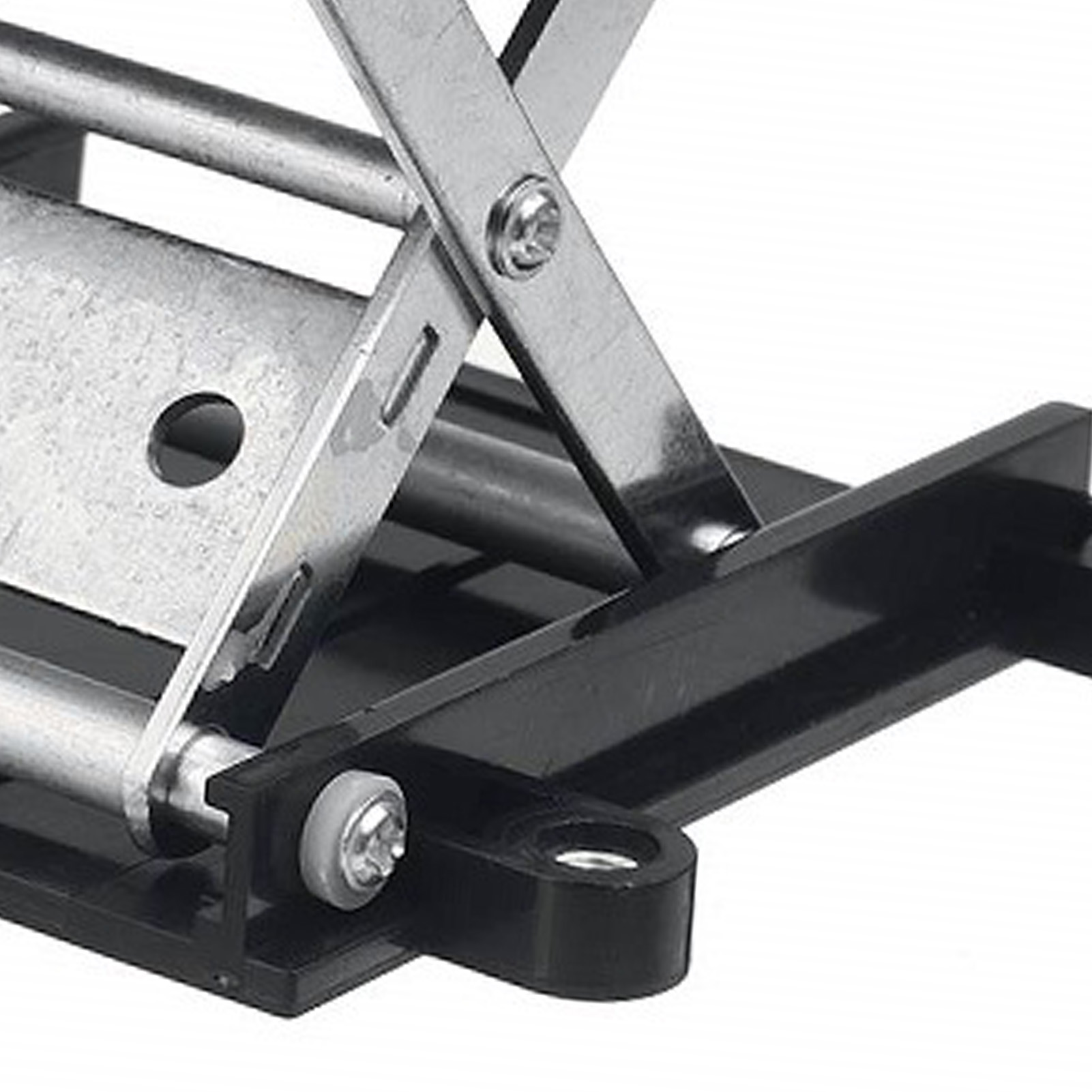 Table élévatrice de laboratoire rotative en alliage d'aluminium noir, hauteur réglable, plateforme scientifique