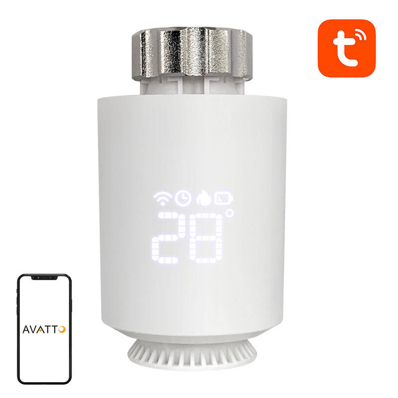 Avatto Weiss Smart Thermostat Radiator Valve Trv06 Zigbee 3.0 Tuya, Thermostat, - Bild 4