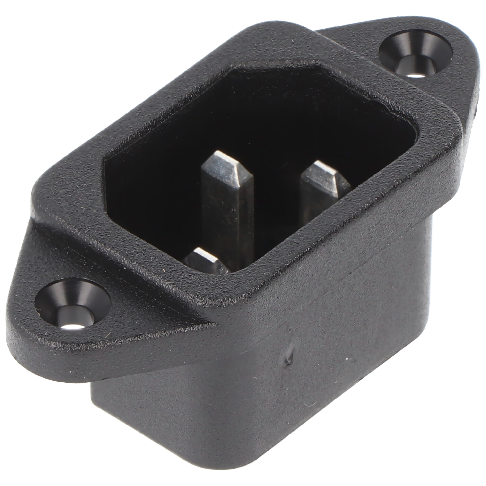 Goobay Schwarz Kaltgeräte-Einbaustecker 12955, 250 V~, 10 A - Image 3
