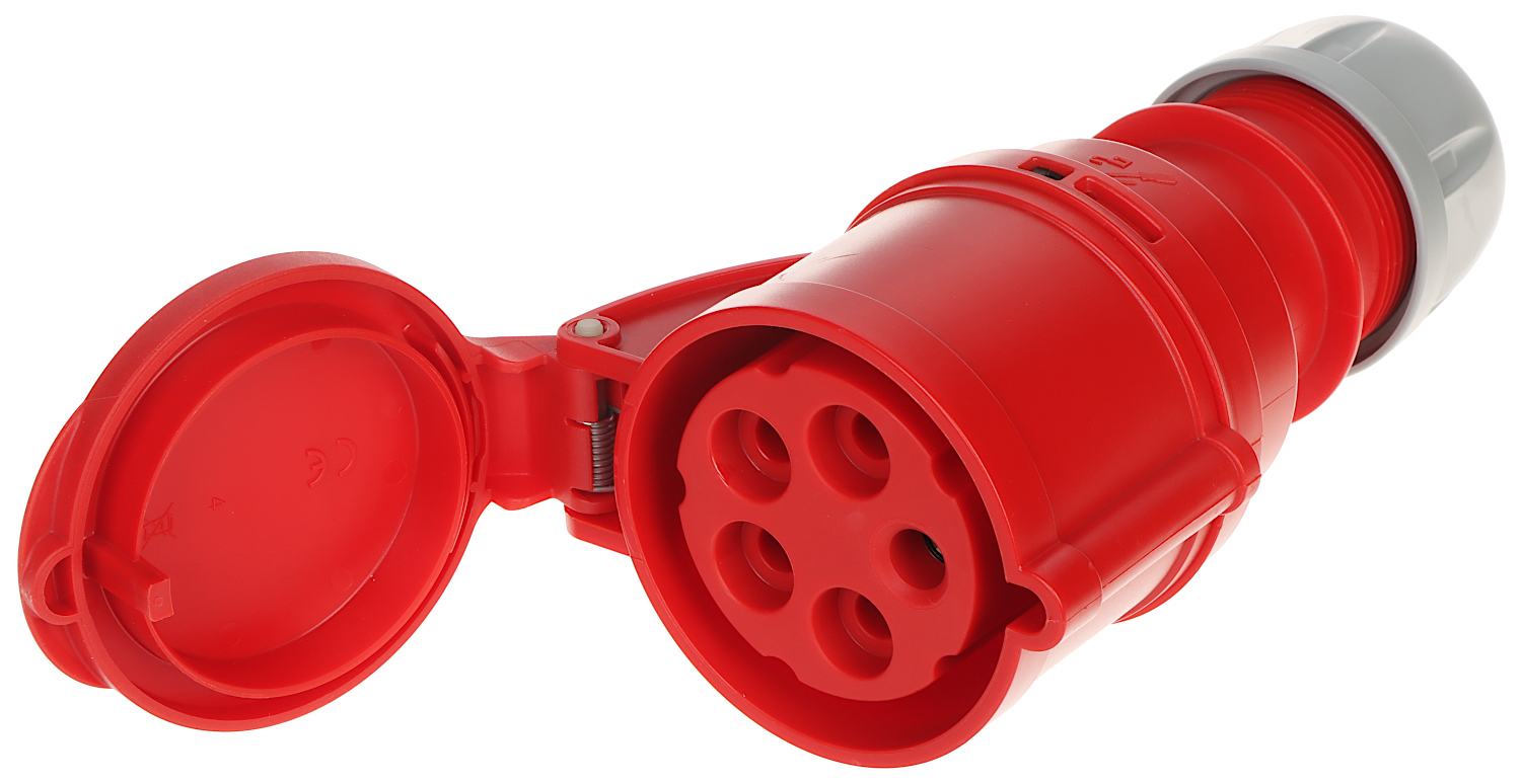 Pce Rot Steckdose, Portable Socket Shark 32A 400V 3P + Z + N Ip44 (225-6) - Bild 2