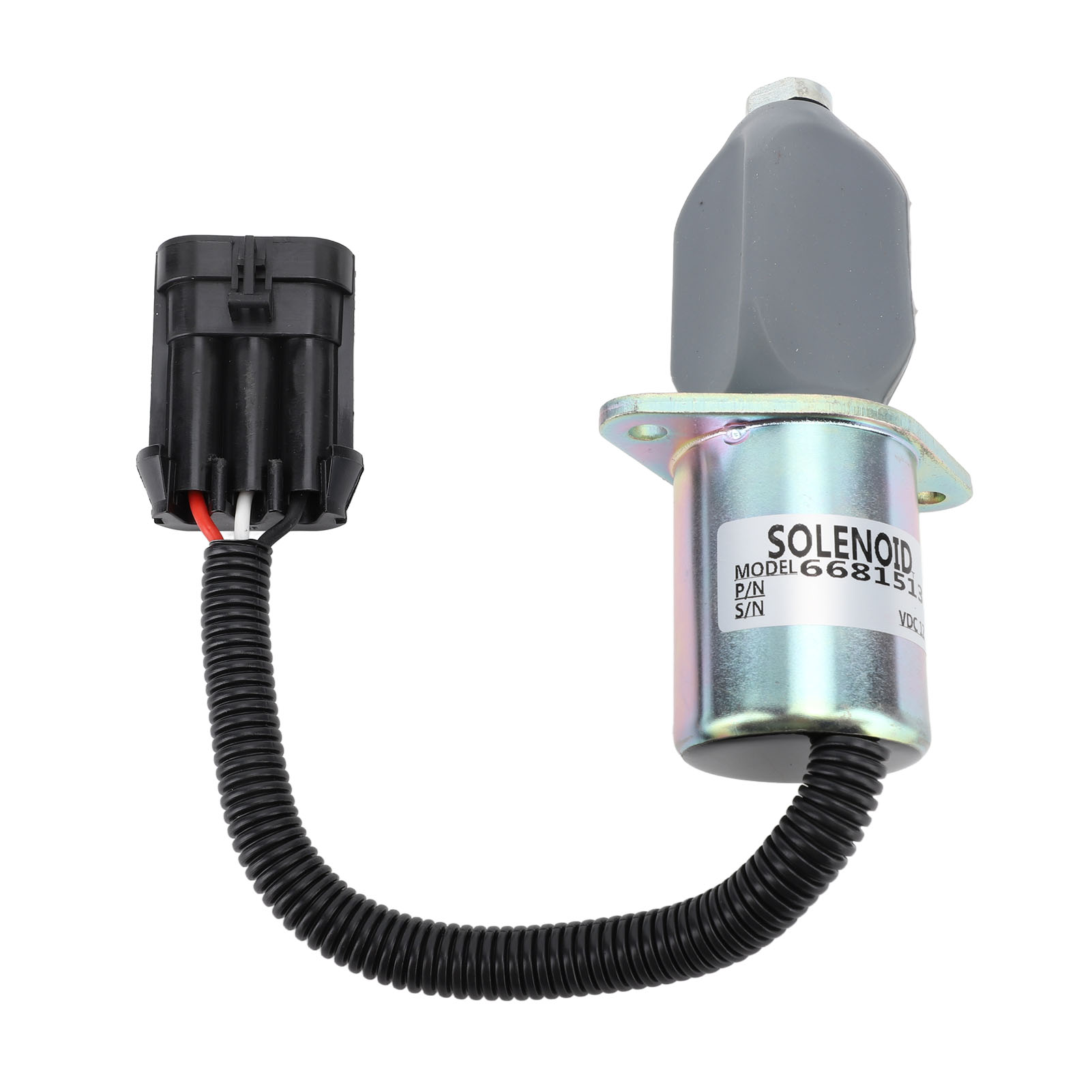 Électrovanne d'arrêt carburant 12V 6681513 en fer, anti-interférence, pour groupe électrogène