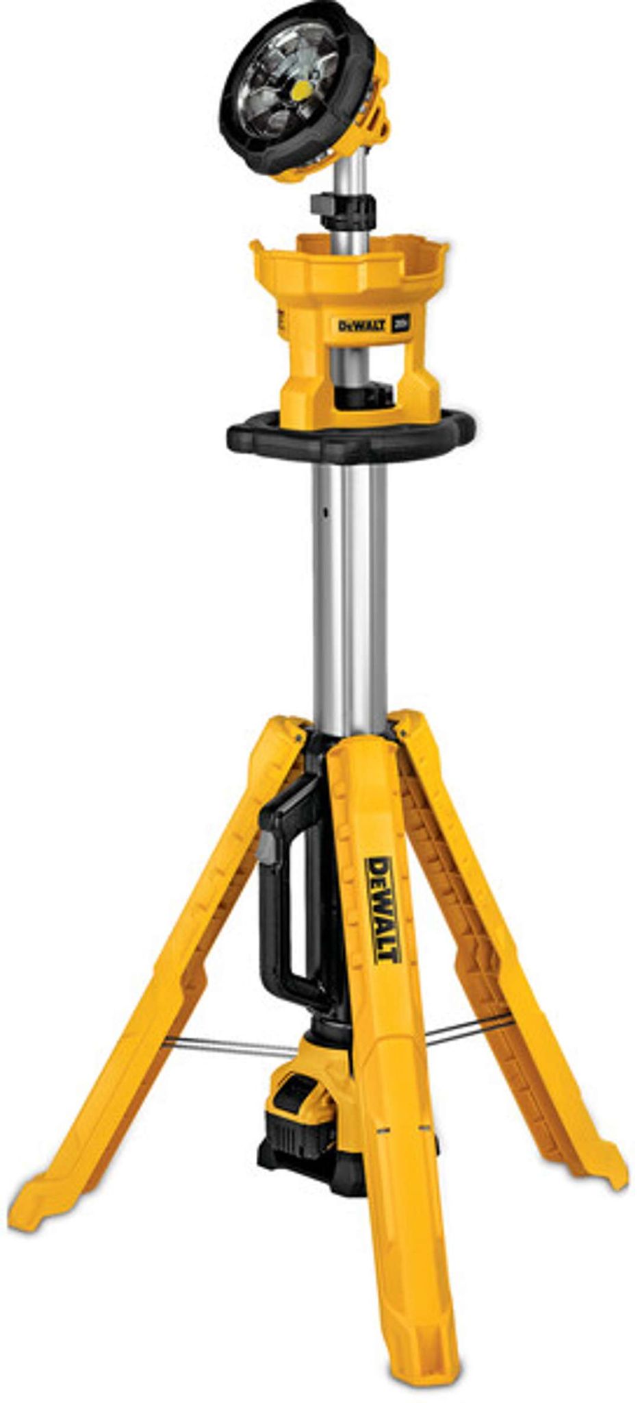 Dewalt Gelb Akku Led-Baustellenstrahler 18V Mit Stativ - Ohne Akku Und Ladegerät Dcl079