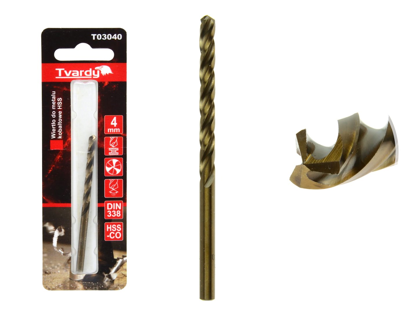 Import Hss M35 Kobalt-metallbohrer 4 Mm (1/80/640)