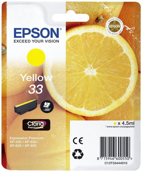 Epson Originalpatrone 33 - 4,5 Ml - Gelb - Bild 4
