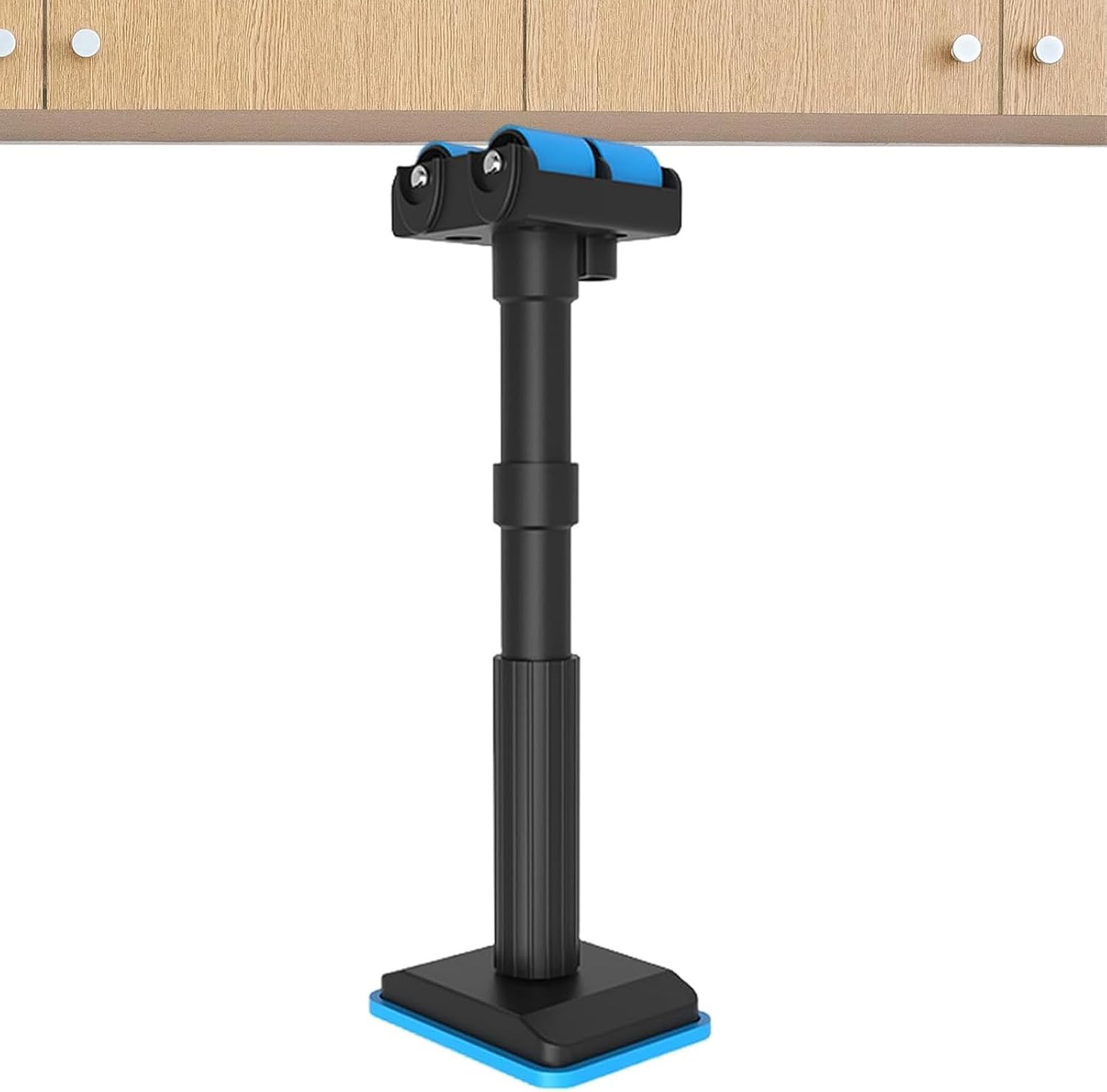 Tréteau télescopique réglable en hauteur et en largeur, support robuste pour meubles et construction, noir
