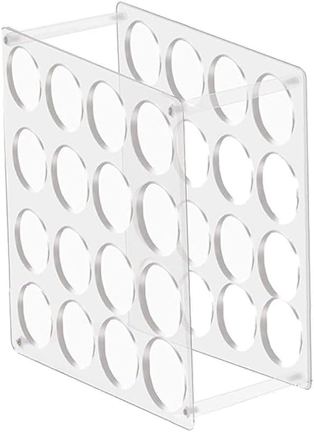 Porte-rouleau mural en acrylique transparent, modulaire et amovible, pour vinyle et papier d'emballage, lot de 16 ou 32 tiges