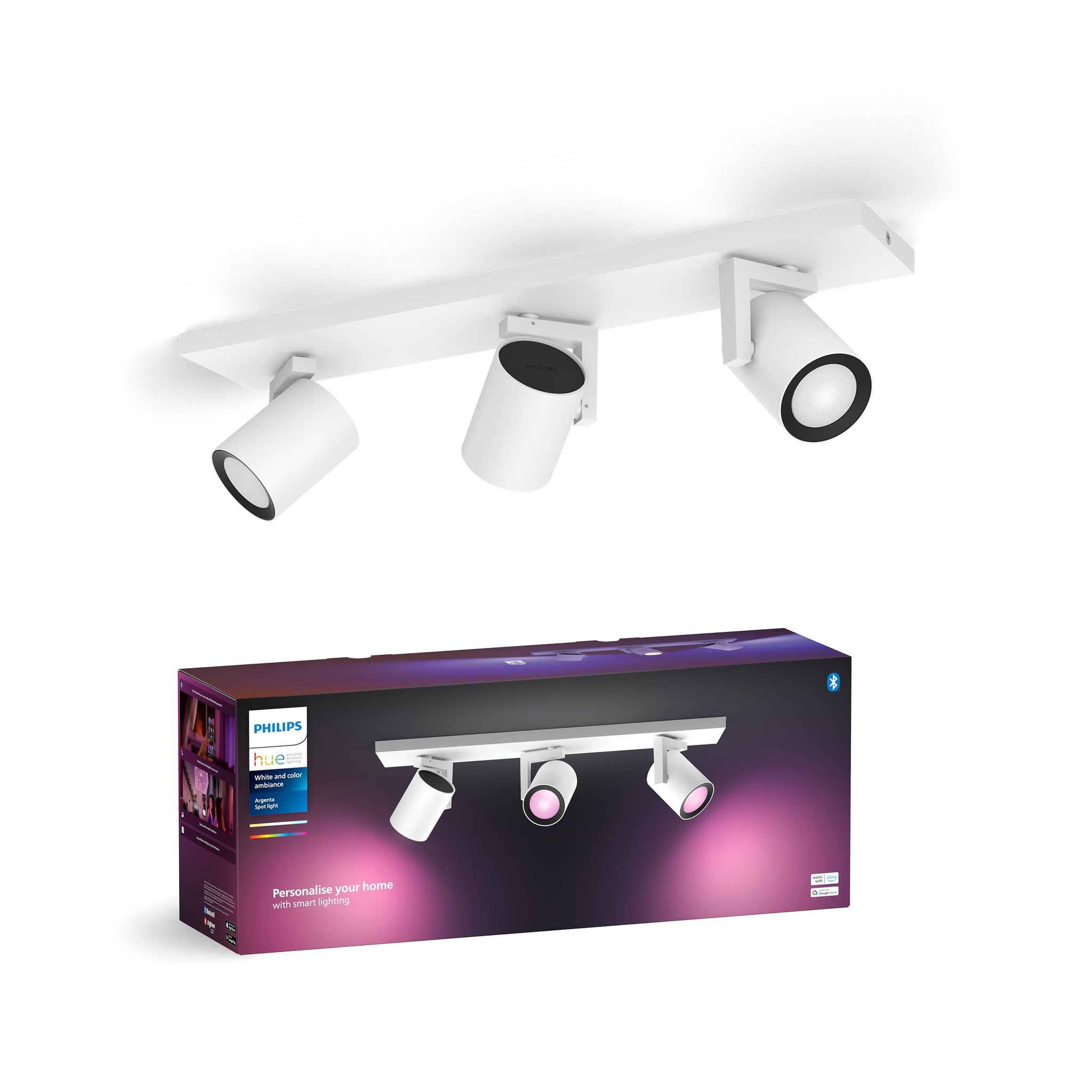 Philips Hue Innenstrahler Argenta Dimmbar Smart Led