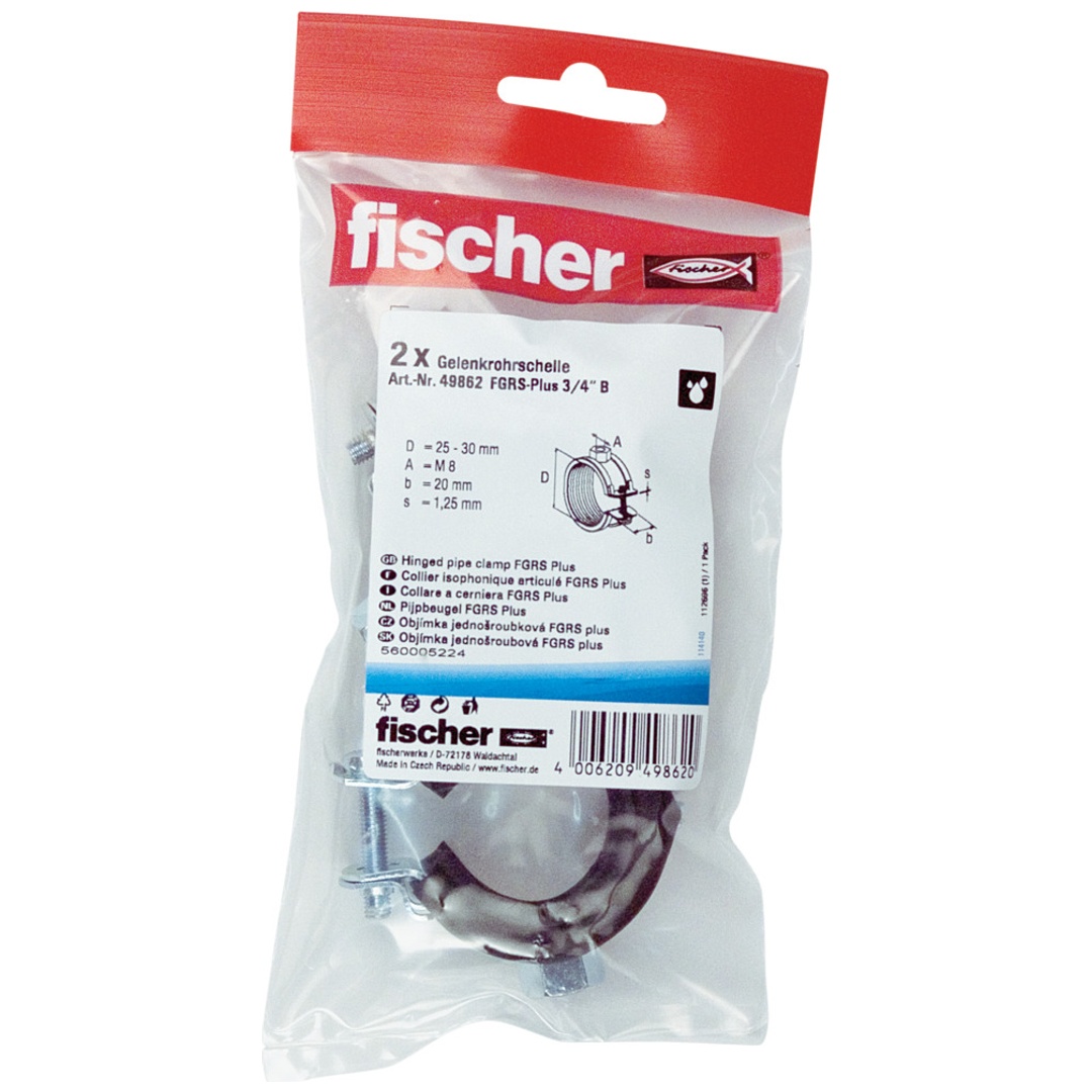 Gelenkrohrschelle Fgrs Plus 3/4' B (2) 10 Stk - Fischer