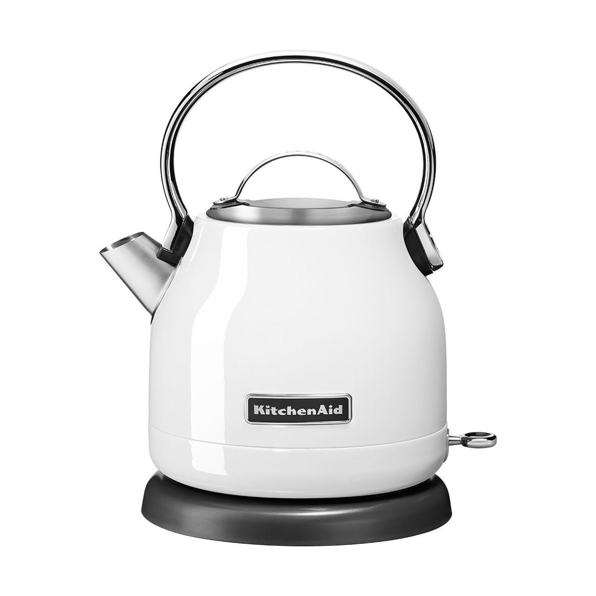 Kitchenaid Schwarz 5Kek1222ewh Wasserkocher 1,25 L 2200 W Edelstahl, Weiß