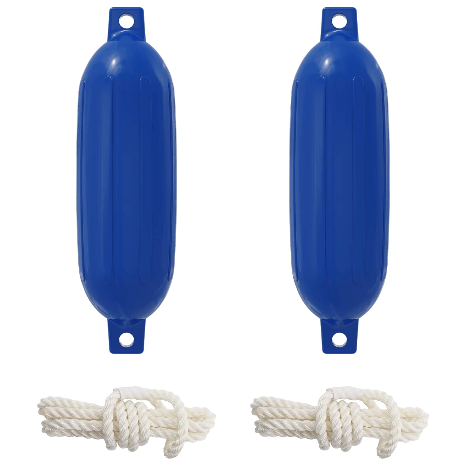 Boat Fenders 2 Pcs Ø 11 X 40 Cm Blue Pvc Vidaxl
