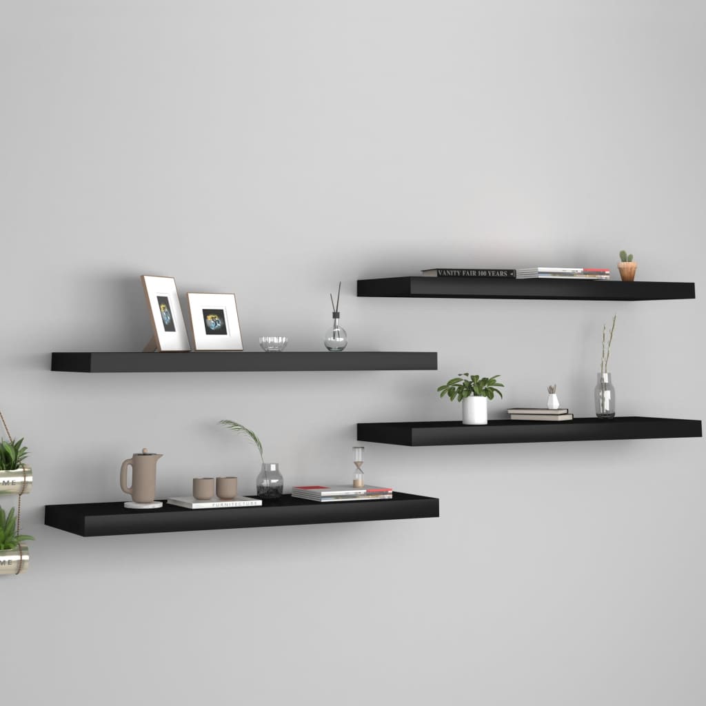 Vidaxl Schwarz Regal, Madendorf (23.50 X 80 X 3.80 Cm) - Bild 3