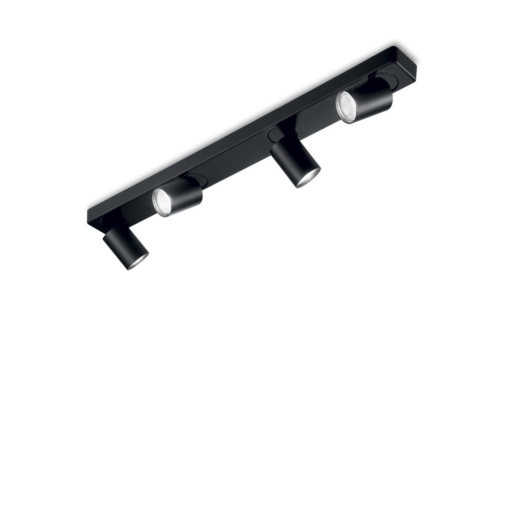 Ideal Lux Schwarz - Rudy Pl4, Deckenleuchte