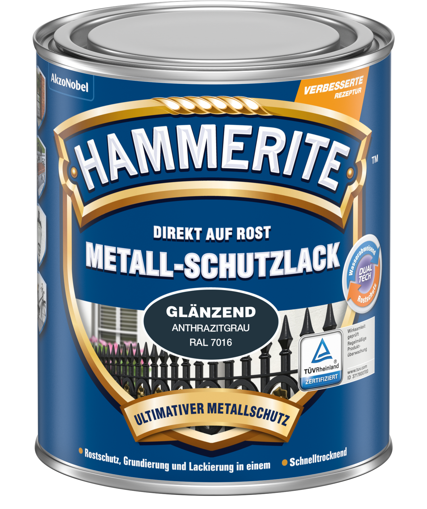 Fp - Hammerite Metall-schutzlack Glaenzend Anthrazitgrau 750ml - 5272542