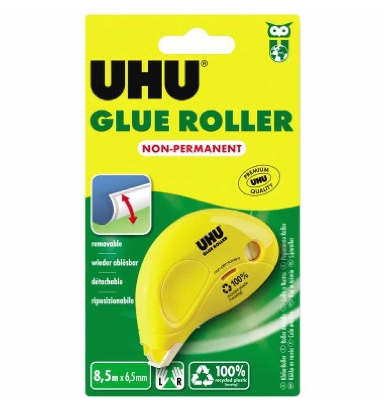 UHU DRY & CLEAN Kleberoller wieder ablösbar - 8.5m x 6.5mm - Lösungsmittelfrei - Image 2