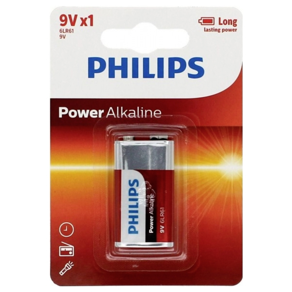 Philips Power Alkaline 9V Batterie